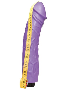 Queeny Love: Giant Lover Dildo Vibrator, 33 cm, purple 