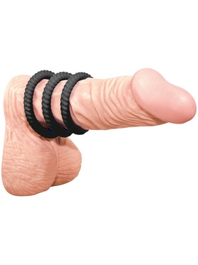 You2Toys: Lust 3 Cockrings, black, 3-pack 