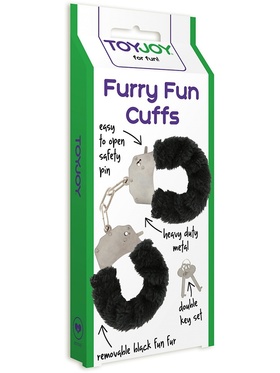 Toy Joy: Furry Fun Cuffs Plush, black 