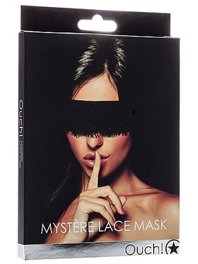 Ouch!: Mystére Lace Mask, black