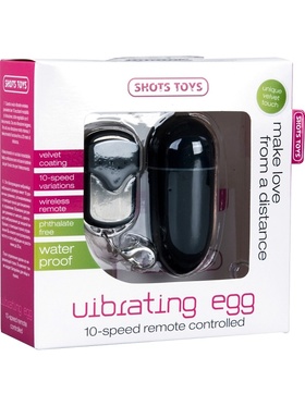 Shots Toys: Wireless Vibrating Egg, large, black 
