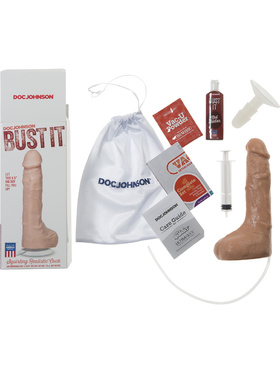 Doc Johnson: Bust It, Squirting Realistic Cock, 21 cm, light 