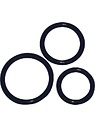 Penis Ring Trio, black