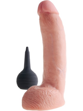 King Cock: Squirting Cock with Balls, 23 cm, light 