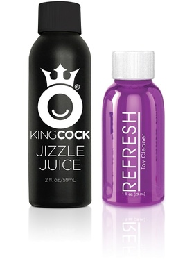 King Cock: Squirting Cock with Balls, 23 cm, light 