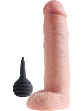 King Cock: Squirting Cock with Balls, 25 cm, light