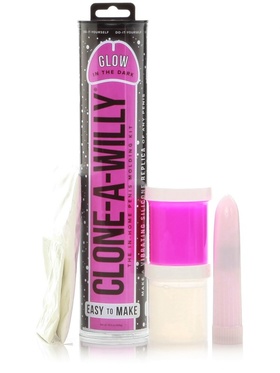 Clone-A-Willy: Vibrating Penis-cast, glow-in-the-dark, pink