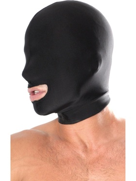 Pipedream Fetish Fantasy: Spandex Open Mouth Hood, black
