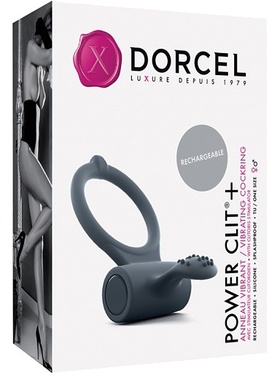 Marc Dorcel: Power Clit+, Vibrating Cockring, black