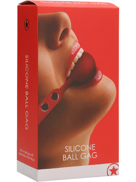 Ouch!: Silicone Ball Gag, red