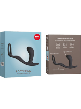 Fun Factory: Bootie Ring, Penisring + Plug, black