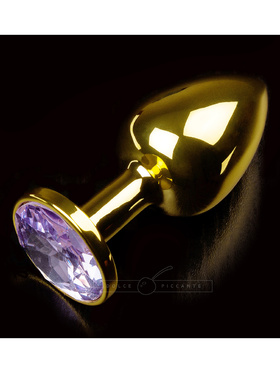 Dolce Piccante: Jewellery Plug, Purple Diamond, gold, small 