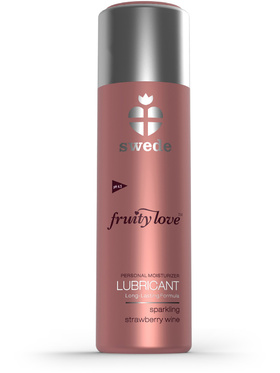 Swede Fruity Love: Sparkling Strawberry Wine, Lubricant, 100 ml 