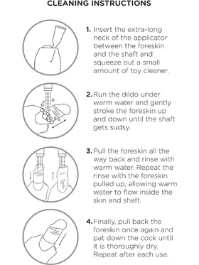  King Cock: Uncut Cock Dildo, 23 cm, light