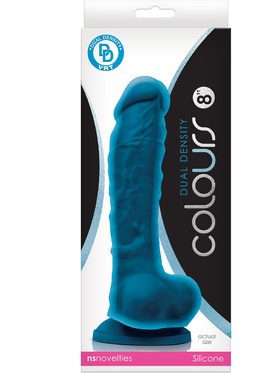 NSNovelties: Colours Dual Density Dildo, 24 cm, blue