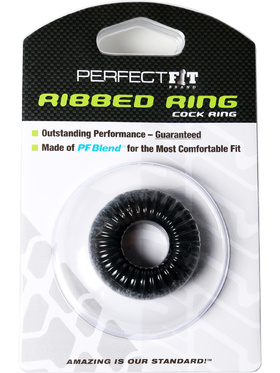Perfect Fit: Ribbed Ring, black