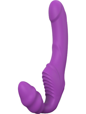 Dream Toys: Good Vibes, Double Dipper, Strapless Strap On, purple