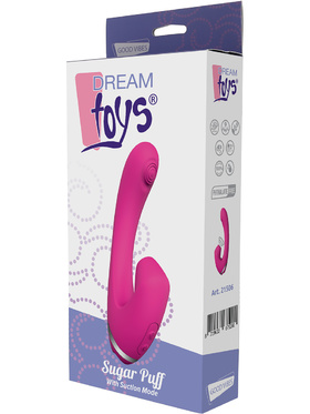 Dream Toys: Good Vibes, Sugar Puff With Suction Mode, pink