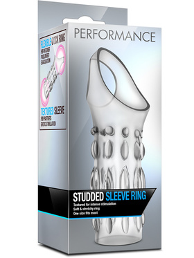 Performance: Studded Sleeve Ring, transparent 