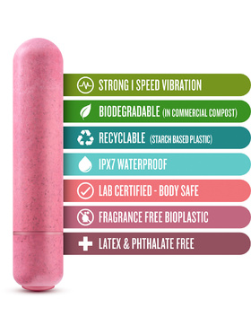 Gaia: Eco Bullet Vibrator, pink
