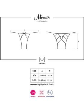 Obsessive: Miamor, Crotchless Panties, black