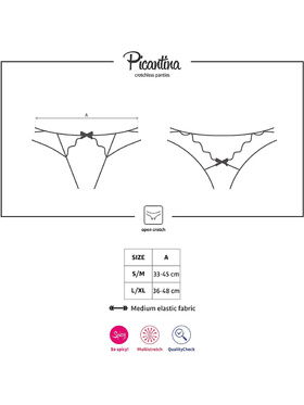 Obsessive: Picantina, Crotchless Thong, black