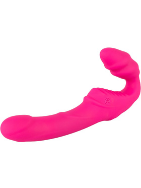 You2Toys: Vibrating Strapless Strap-On, Double Teaser, pink
