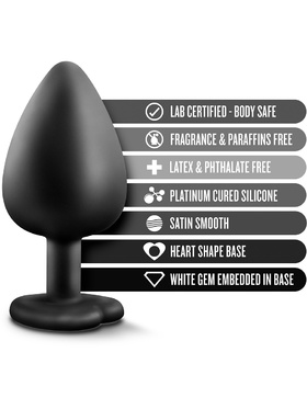 Temptasia: Bling Plug, Large, black