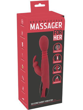 You2Toys: Silicone Rabbit Vibrator, red