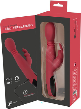 You2Toys: Silicone Rabbit Vibrator, red