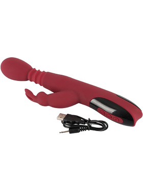 You2Toys: Silicone Rabbit Vibrator, red