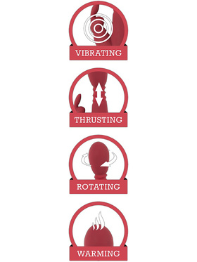 You2Toys: Silicone Rabbit Vibrator, red