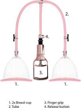 Pumped: Breast Pump Set, large, pink