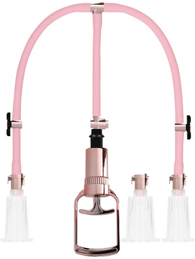 Pumped: Clitoral & Nipple Pump Set, large, pink