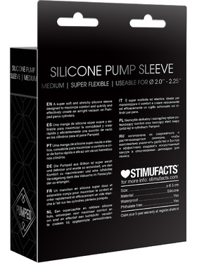 Pumped: Silicone Pump Sleeve, medium, black
