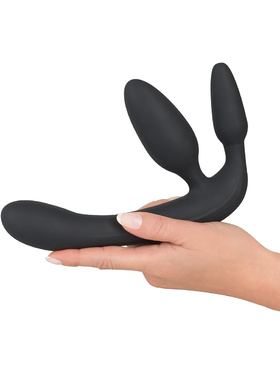 You2Toys: Vibrating Strapless Strap-On, Triple Teaser, black
