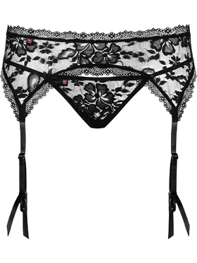 Obsessive: Catia, Garter Belt & Thong, black