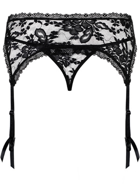 Obsessive: Catia, Garter Belt & Thong, black