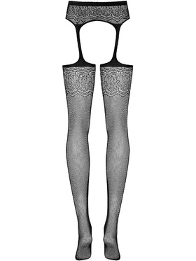 Obsessive: S207 Garter Stockings, black