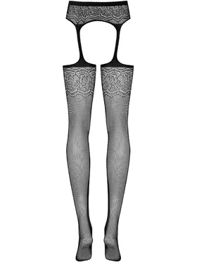 Obsessive: S207 Garter Stockings, black