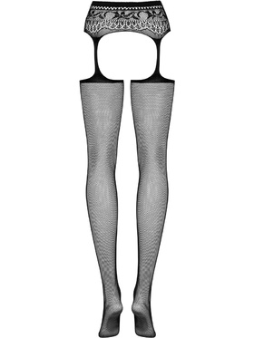 Obsessive: S307 Garter Stockings, black