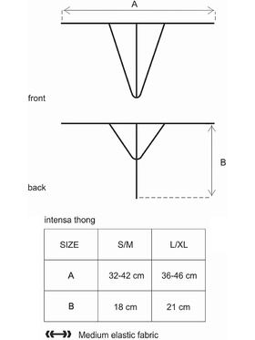 Obsessive: Intensa Thong, black