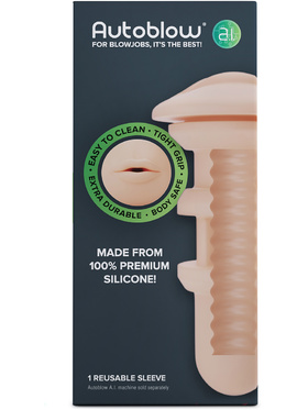 Autoblow A.I: Silicone Mouth Sleeve, light