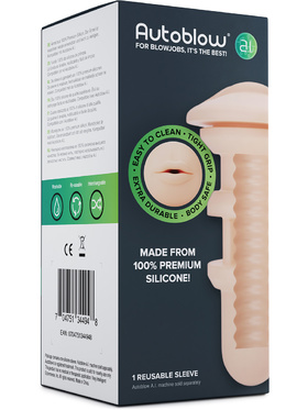 Autoblow A.I: Silicone Mouth Sleeve, light
