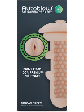 Autoblow A.I: Silicone Vagina Sleeve, light 
