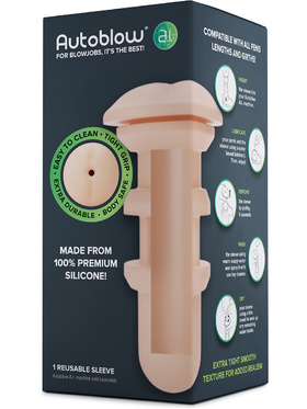 Autoblow A.I: Silicone Anus Sleeve, light
