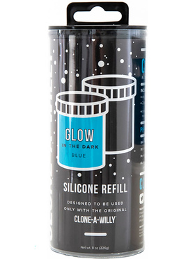 Clone-A-Willy: Silicone Refill, luminescent, blue