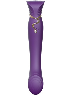 Zalo: Queen Set, G-spot PulseWave Vibrator with Suction Sleeve, purple