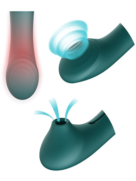 Zalo: Queen Set, G-spot PulseWave Vibrator with Suction Sleeve, purple