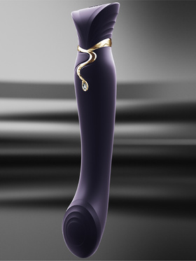 Zalo: Queen Set, G-spot PulseWave Vibrator with Suction Sleeve, purple